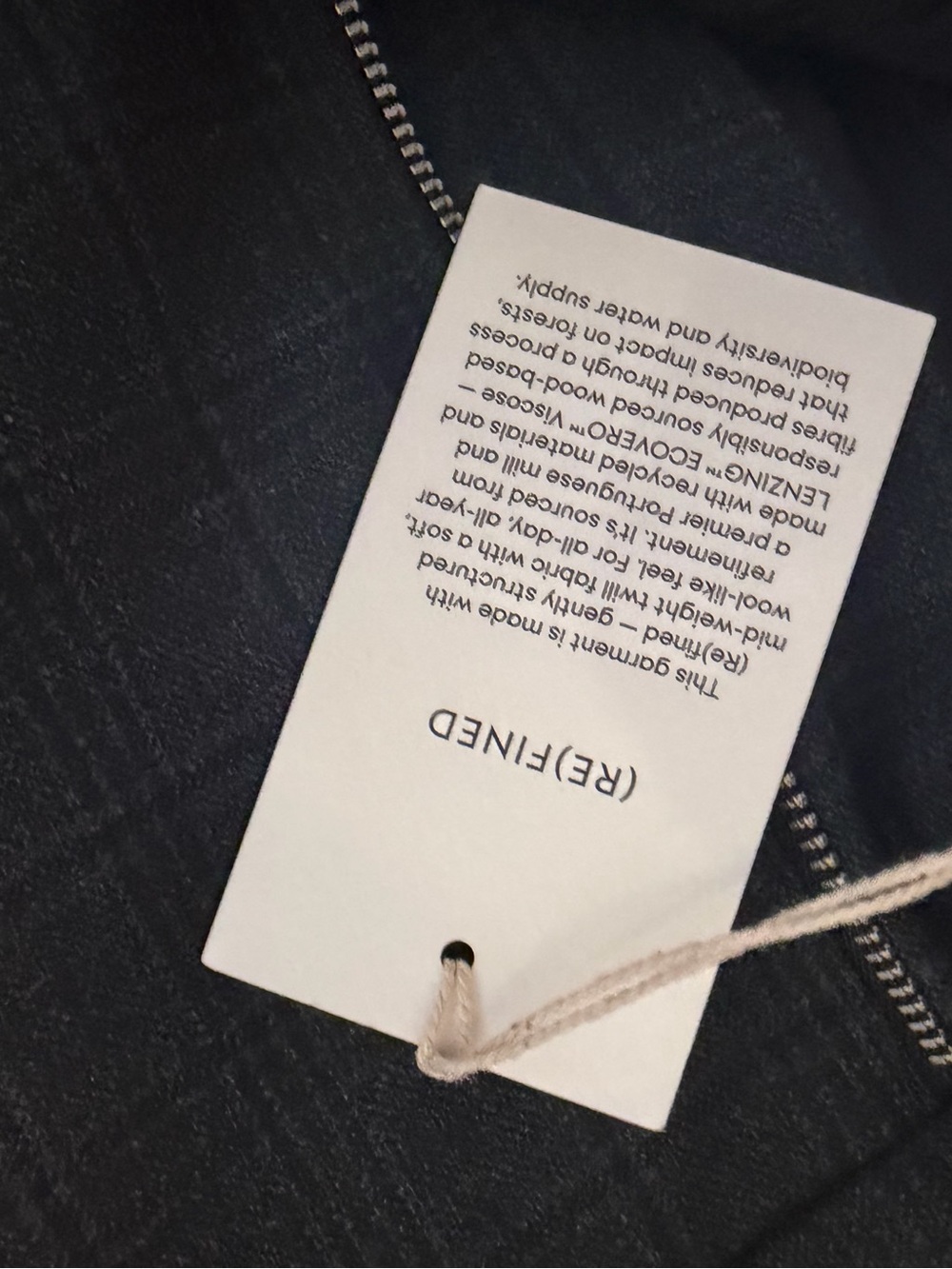 Aritzia Effortless Pant Trousers Dark Grey Plaid (NWT) high rise regular length - Picture 9 of 16
